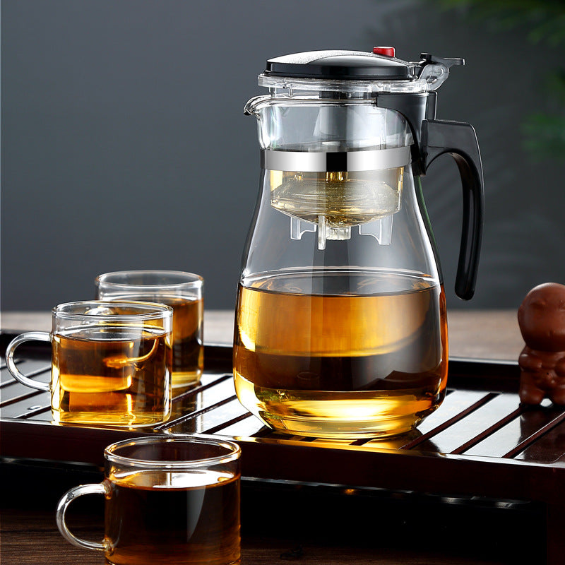 Floating Tea Pot Multi-use Infuser Kettle Heat-Resistant Filtered Teapot Set Glass Tea Set for Gifting