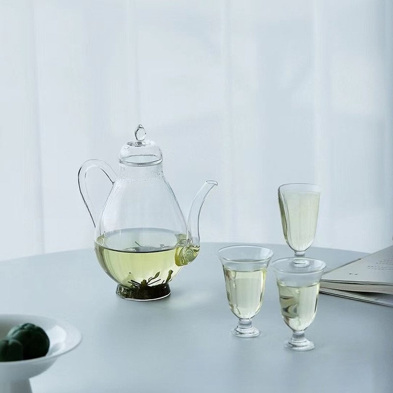 Chinese elegant retro beauty pot, princess glass pot