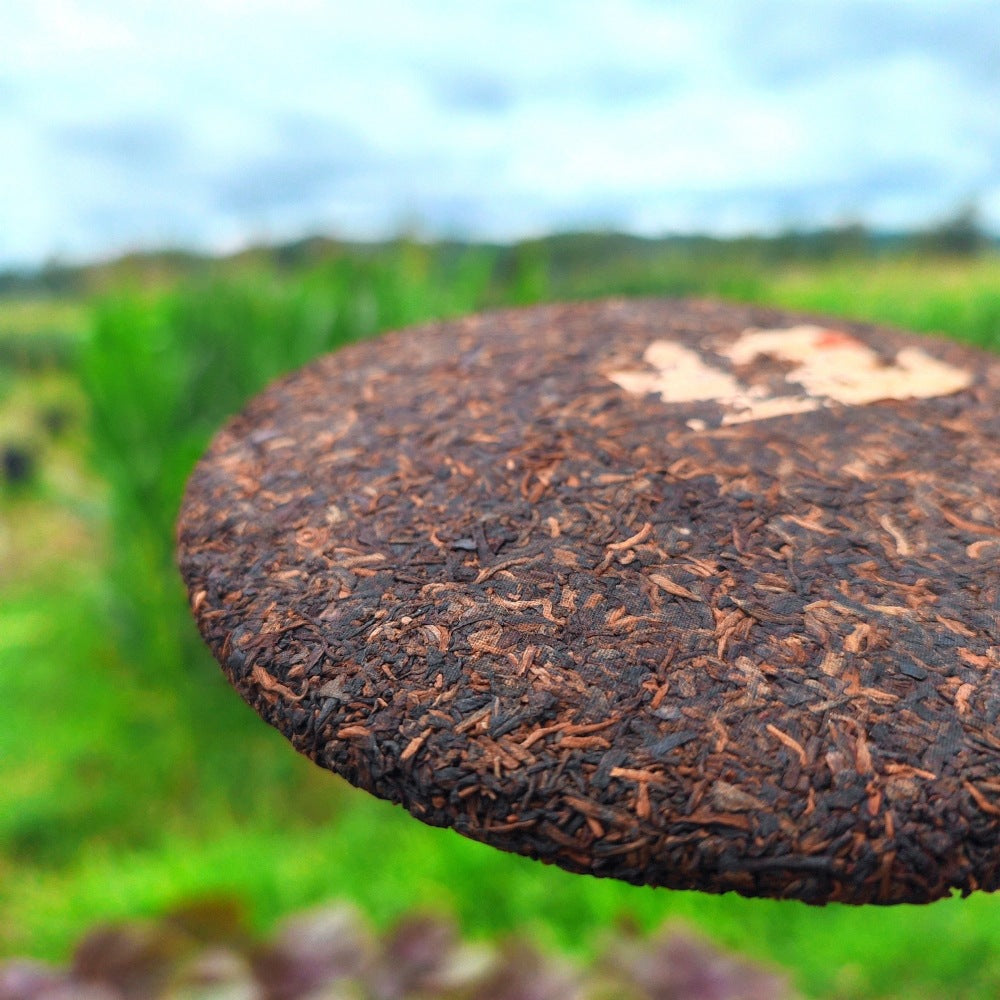 Menghai Brown Mountain Pu'er tea cake, cooked tea (Pu'er tea)