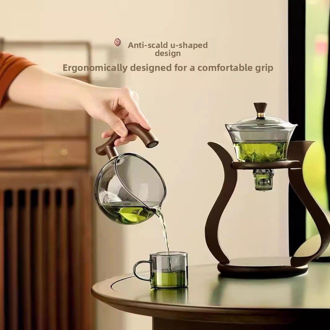 Semi-automatic glass tea set, quick tea maker