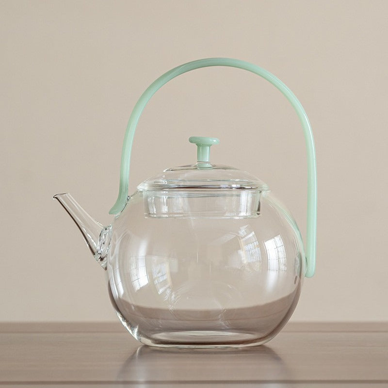 Yueyan teapot.. Tea separation teapot. Glass pot. High temperature resistant teapot