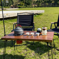 Outdoor folding elm table， outdoor camping set（outdoor tea set）