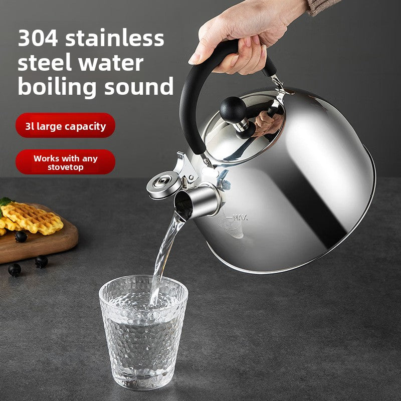 Beauty Kitchen Kettle 304 Stainless Steel Kettle 1.5L Thickened Tone, Zinc Alloy Spout MCH5480