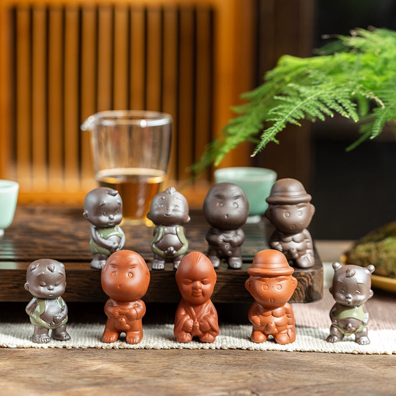 Purple sand tea pet ornament