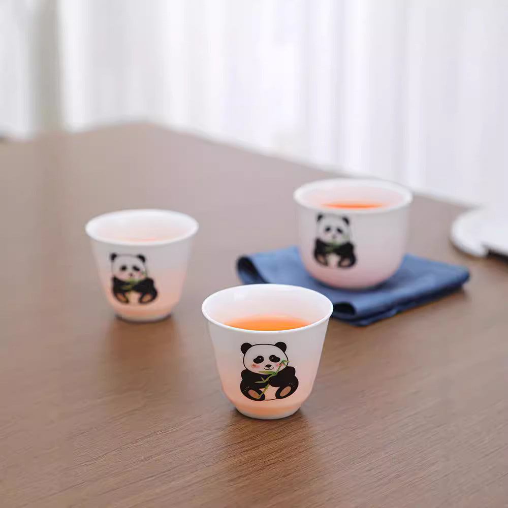 Panda Portable Travel Tea Set, Kuaike Teacup