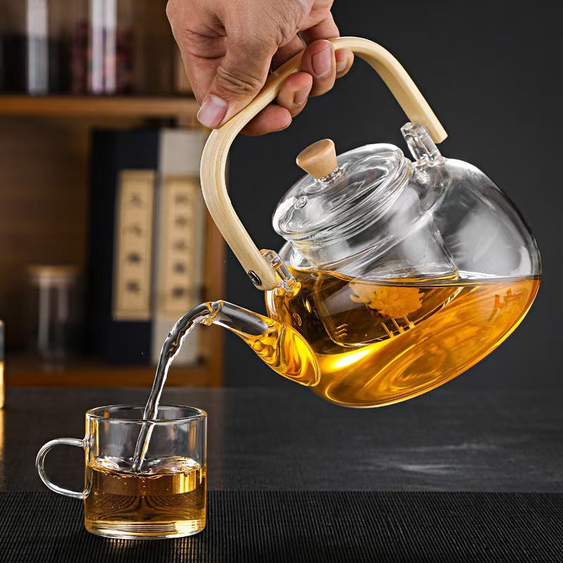 High borosilicate heat-resistant glass pot, teapot