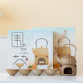 Furnace tea set. Warm tea stove gift box. High-end gift set.