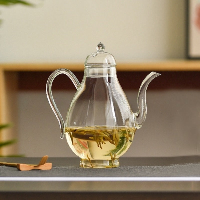 Chinese elegant retro beauty pot, princess glass pot