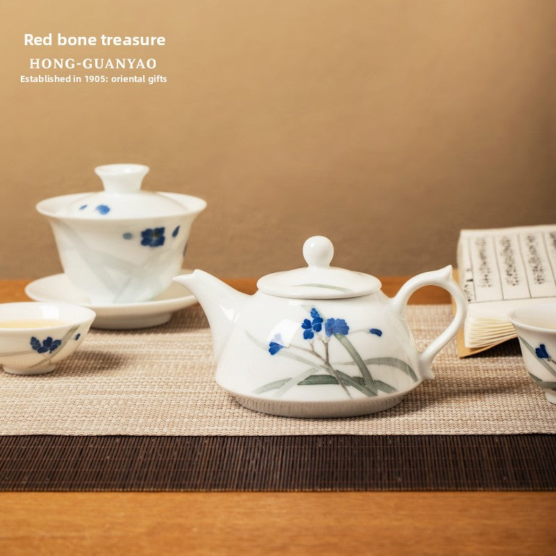 Hongguan Kiln Kung Fu Tea Set, Orchid Valley Fragrance