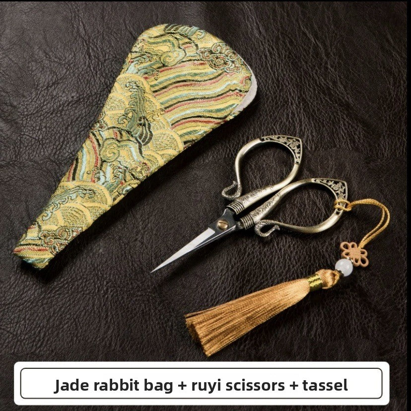 Retro Chinese tea scissors, light luxury tea set accessories