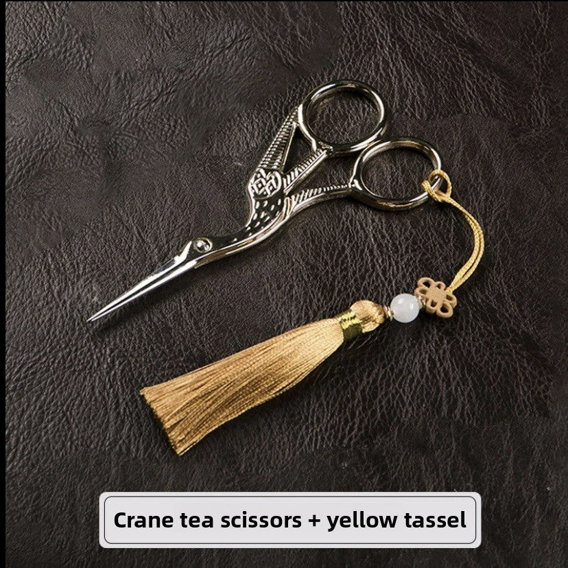 Retro Chinese tea scissors, light luxury tea set accessories