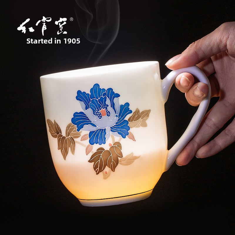 Hongguan kiln ceramic cup teacup, underglaze color