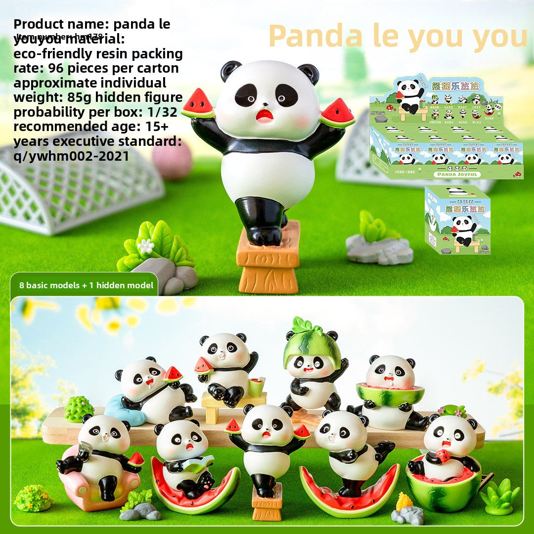 Guofeng Panda Leyoyo Tide Play Blind Box, Desktop Ornament Wholesale