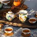 Yongfengyuan Kung Fu Tea Set, Happy Heming 8/9 pcs