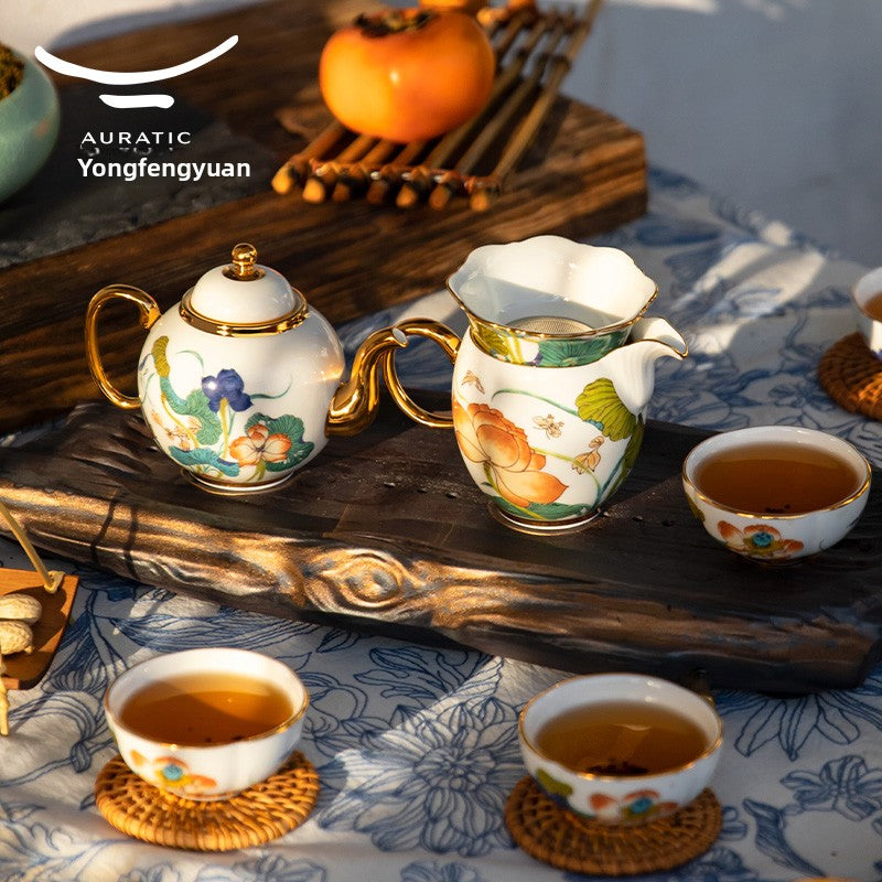Yongfengyuan Kung Fu Tea Set, Happy Heming 8/9 pcs