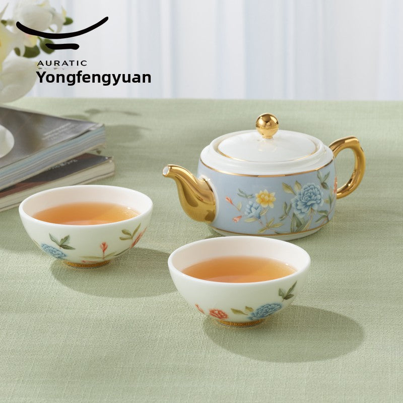 Yongfengyuan travel tea set, portable outdoor tea cup
