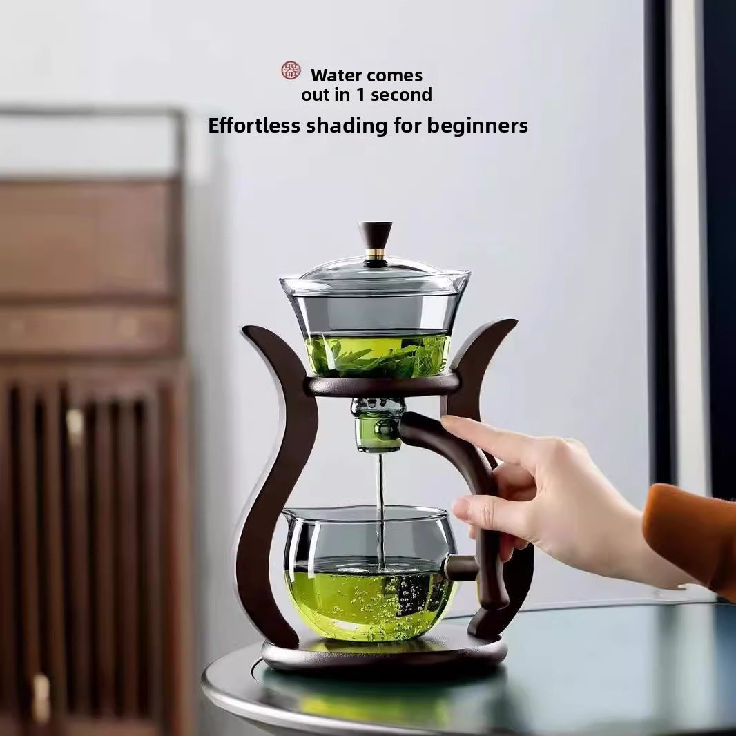 Semi-automatic glass tea set, quick tea maker