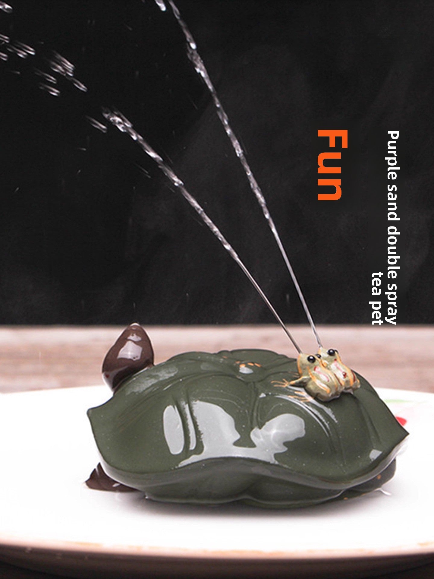 Water spray tea pet, purple sand tea pet ornament