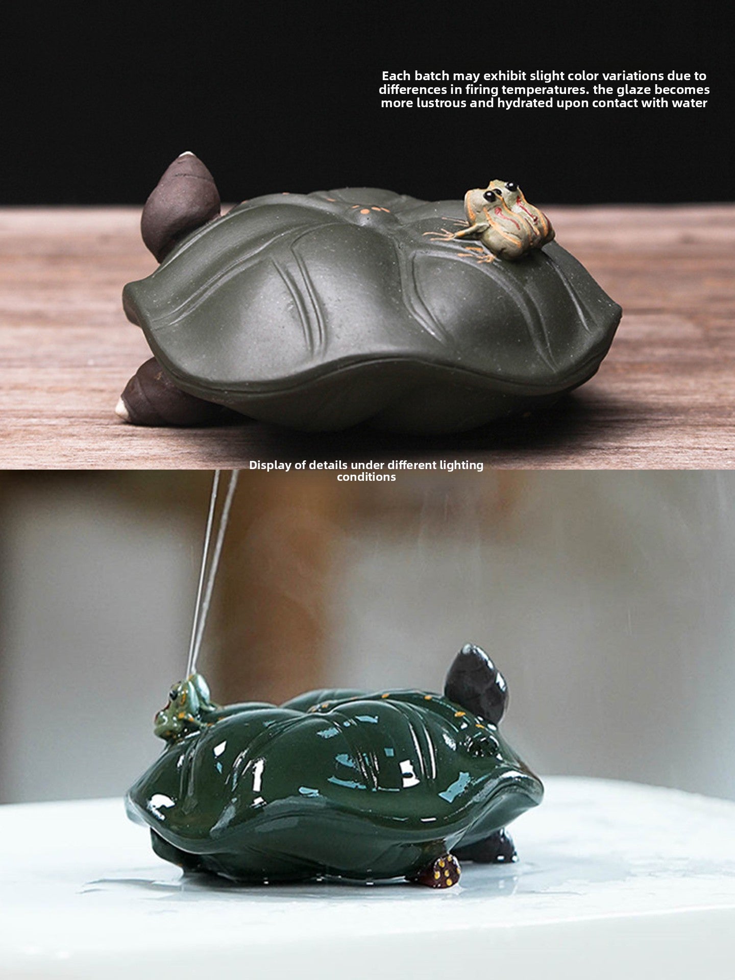 Water spray tea pet, purple sand tea pet ornament